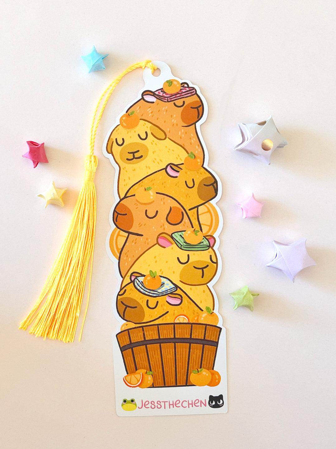 Double-Sided Bookmark | Sleepy Capybara - Jessthechen