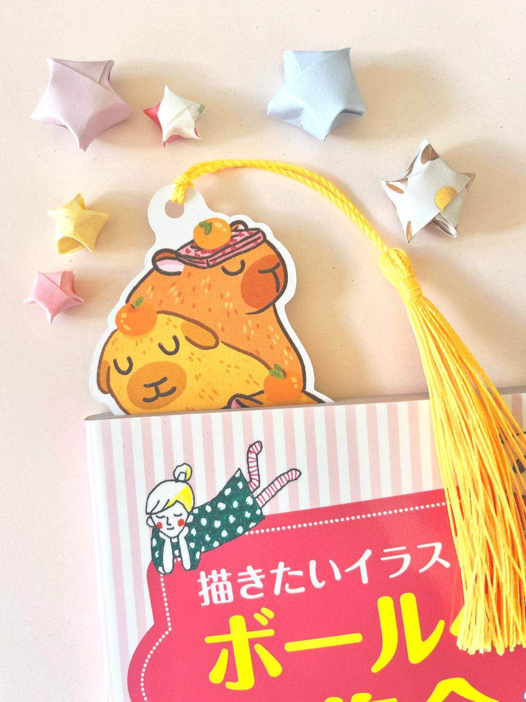 Double-Sided Bookmark | Sleepy Capybara - Jessthechen