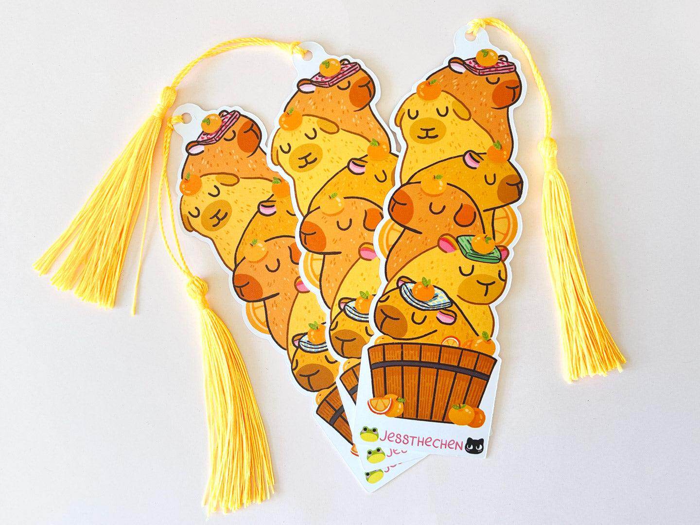 Double-Sided Bookmark | Sleepy Capybara - Jessthechen
