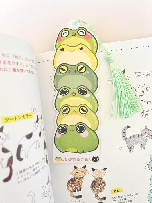 Double-Sided Bookmark | Gummy Frogs - Jessthechen
