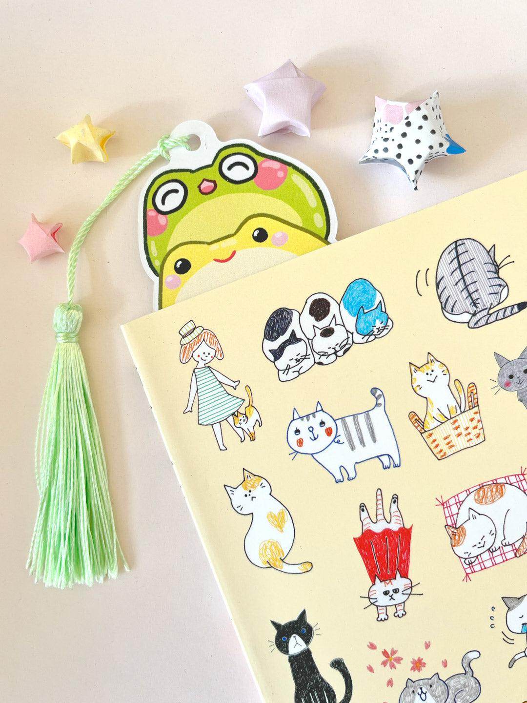 Double-Sided Bookmark | Gummy Frogs - Jessthechen