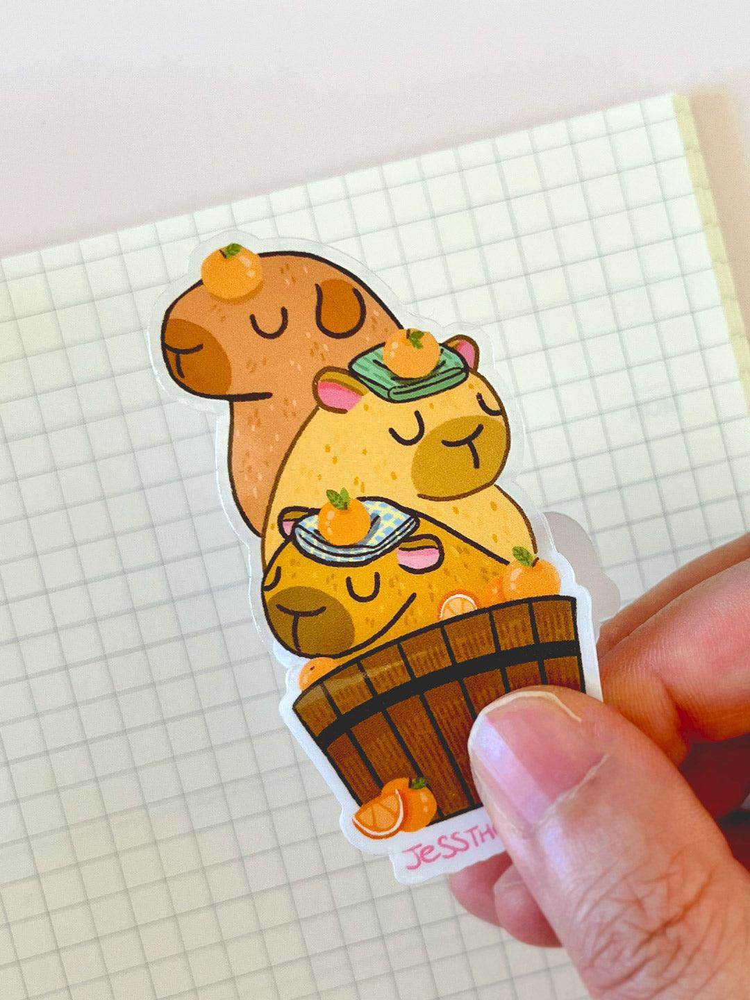 Vinyl Sticker – Capybara Stack - Jessthechen