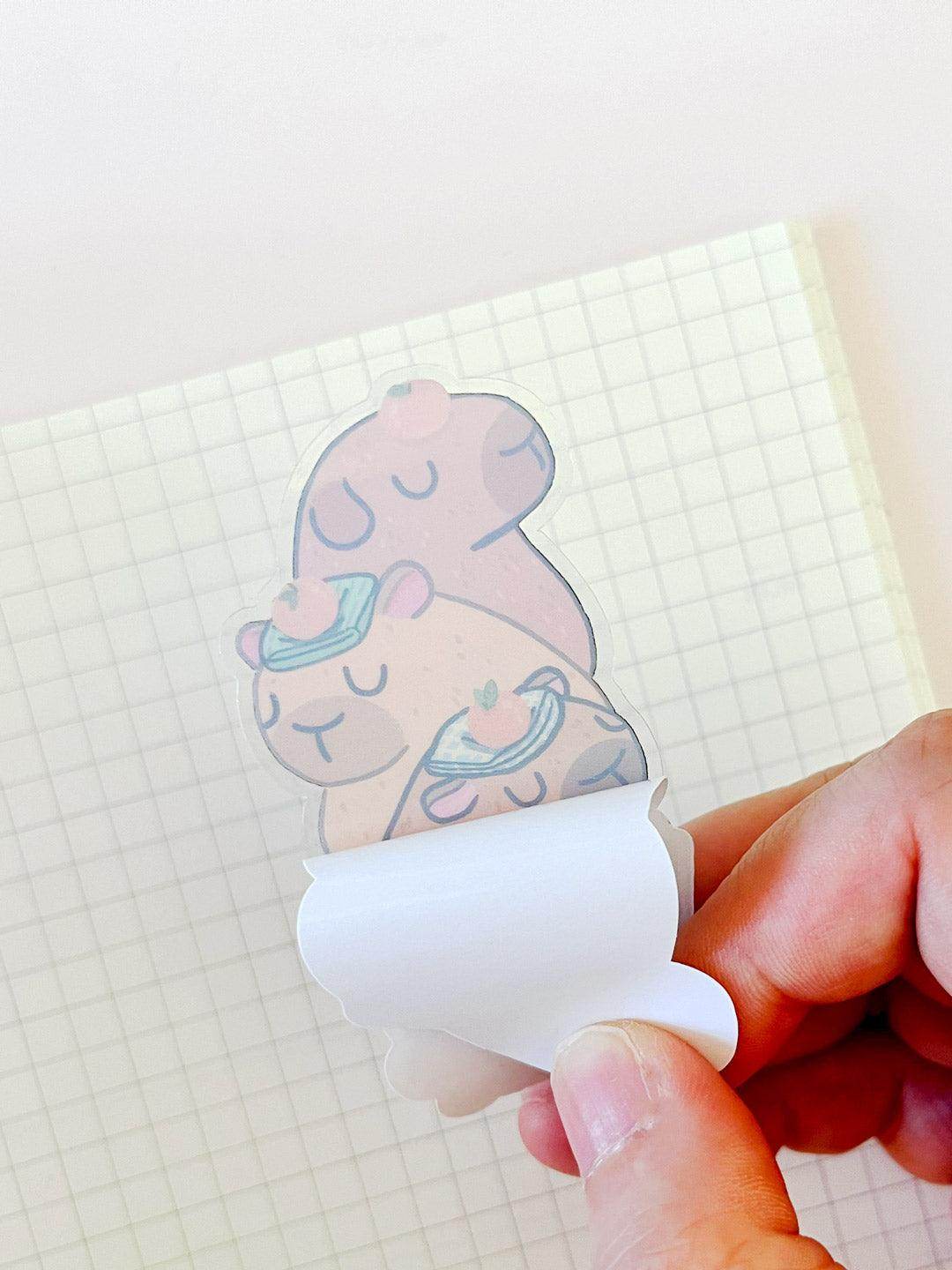 Vinyl Sticker – Capybara Stack - Jessthechen