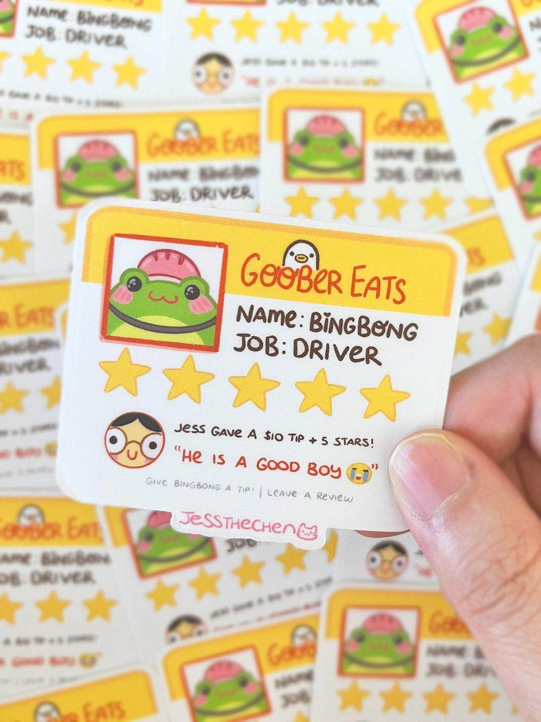 Vinyl Sticker – Goober Eats - Jessthechen