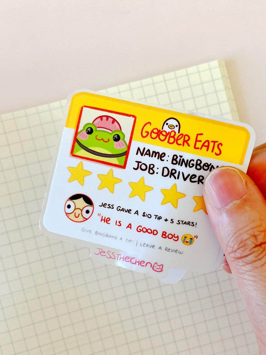 Vinyl Sticker – Goober Eats - Jessthechen