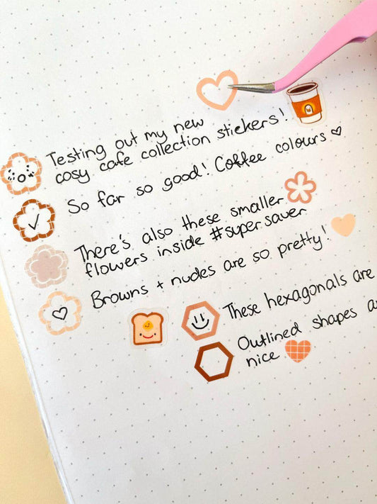 Planner Basic Stickers | Brown Café - Jessthechen