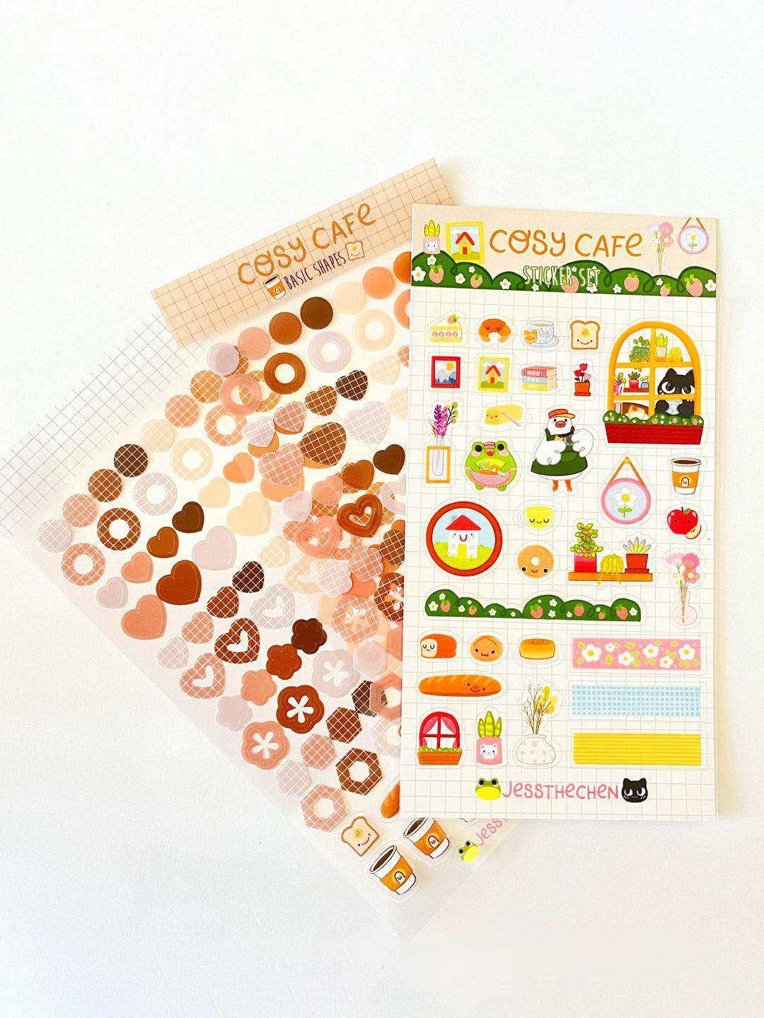 Planner Basic Stickers | Brown Café - Jessthechen