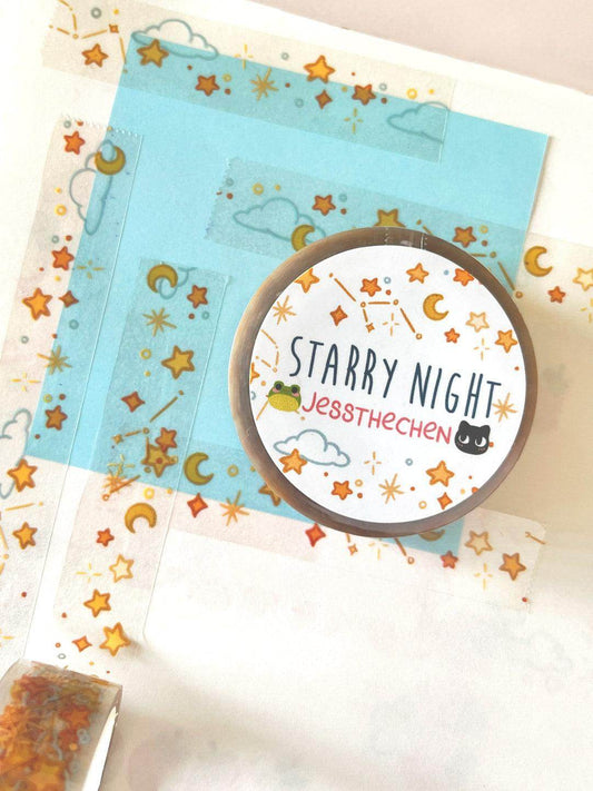 Clear Sticky Tape | Starry Night - Jessthechen