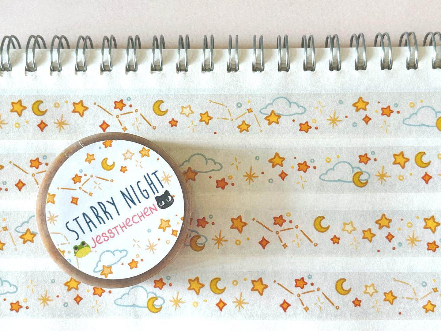 Clear Sticky Tape | Starry Night - Jessthechen