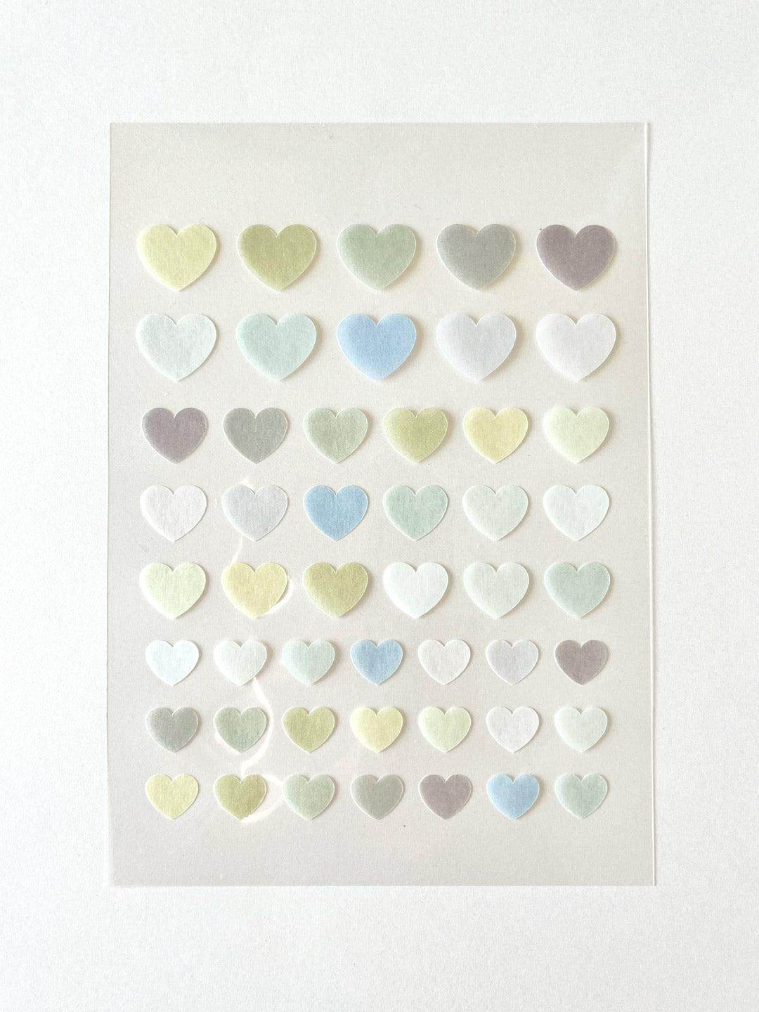 A6 Washi Stickers | Cool Hearts - Jessthechen
