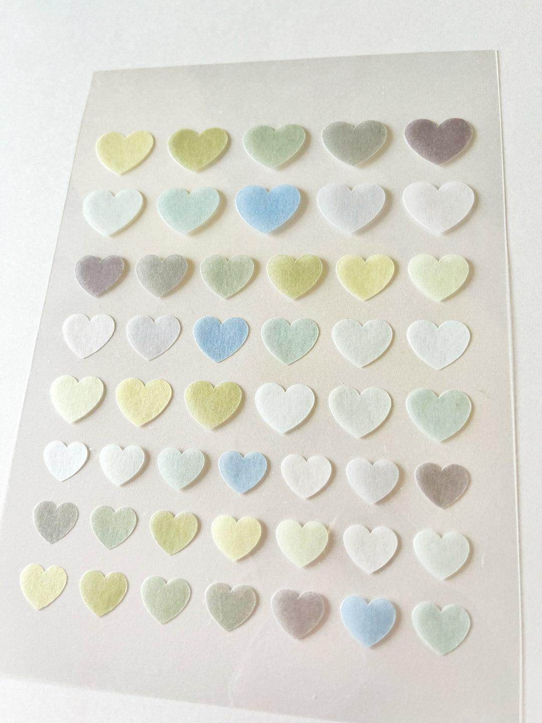 A6 Washi Stickers | Cool Hearts - Jessthechen