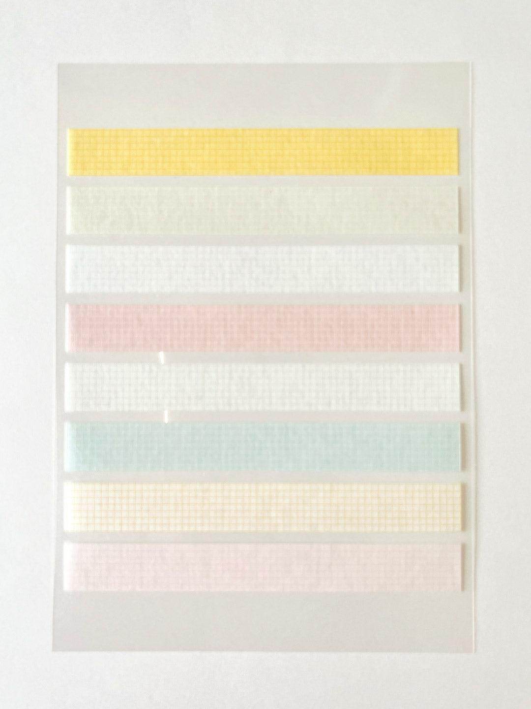 A6 Washi Stickers | Grid Tape Strips - Jessthechen