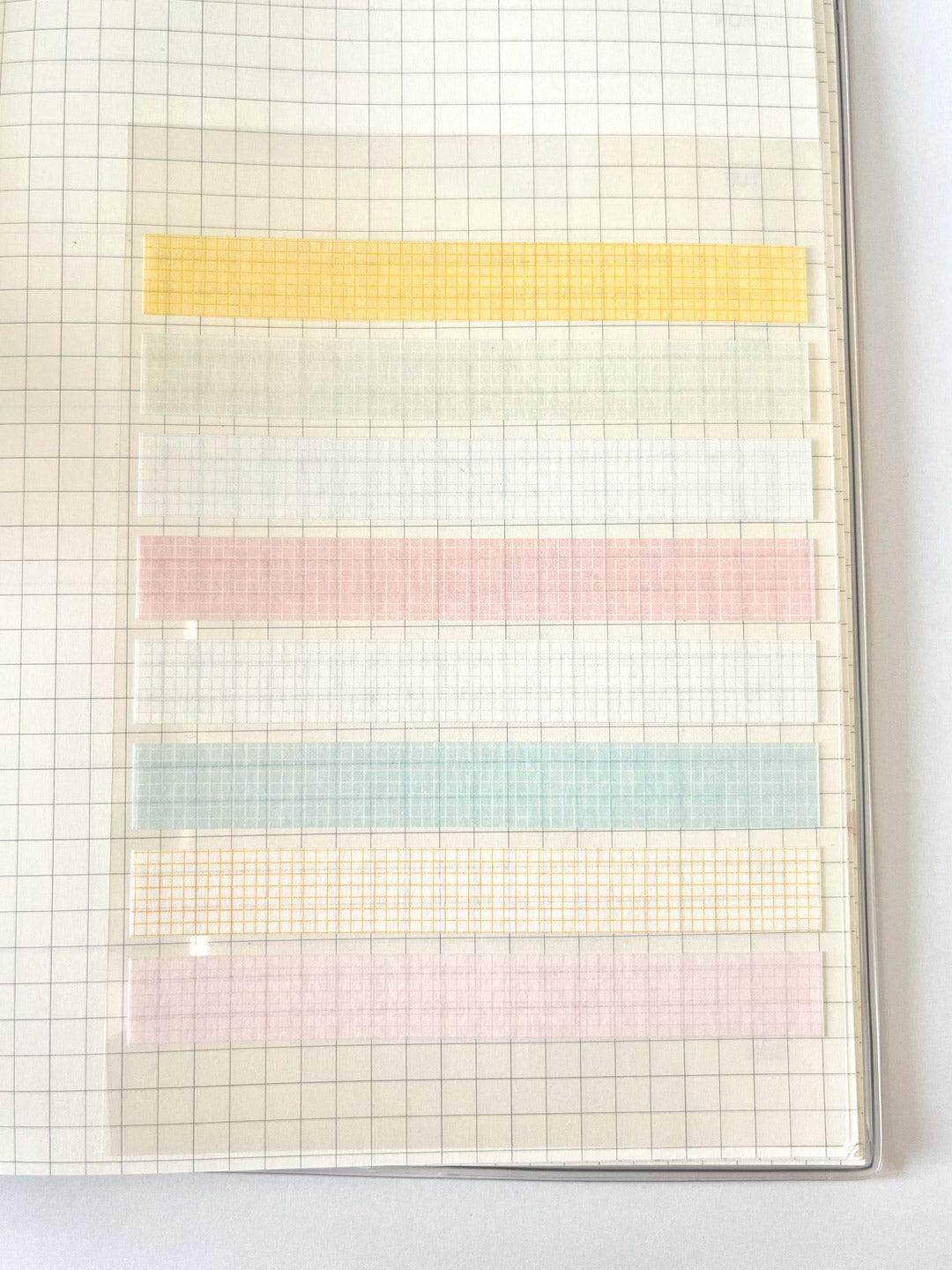 A6 Washi Stickers | Grid Tape Strips - Jessthechen
