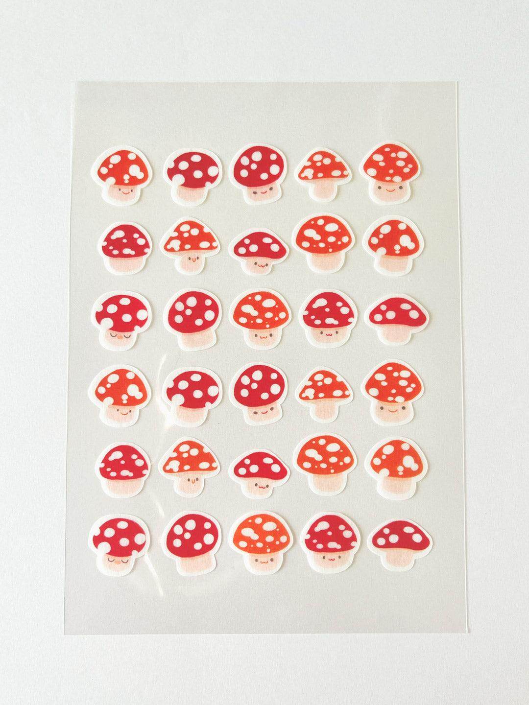 A6 Washi Stickers | Toadstools - Jessthechen