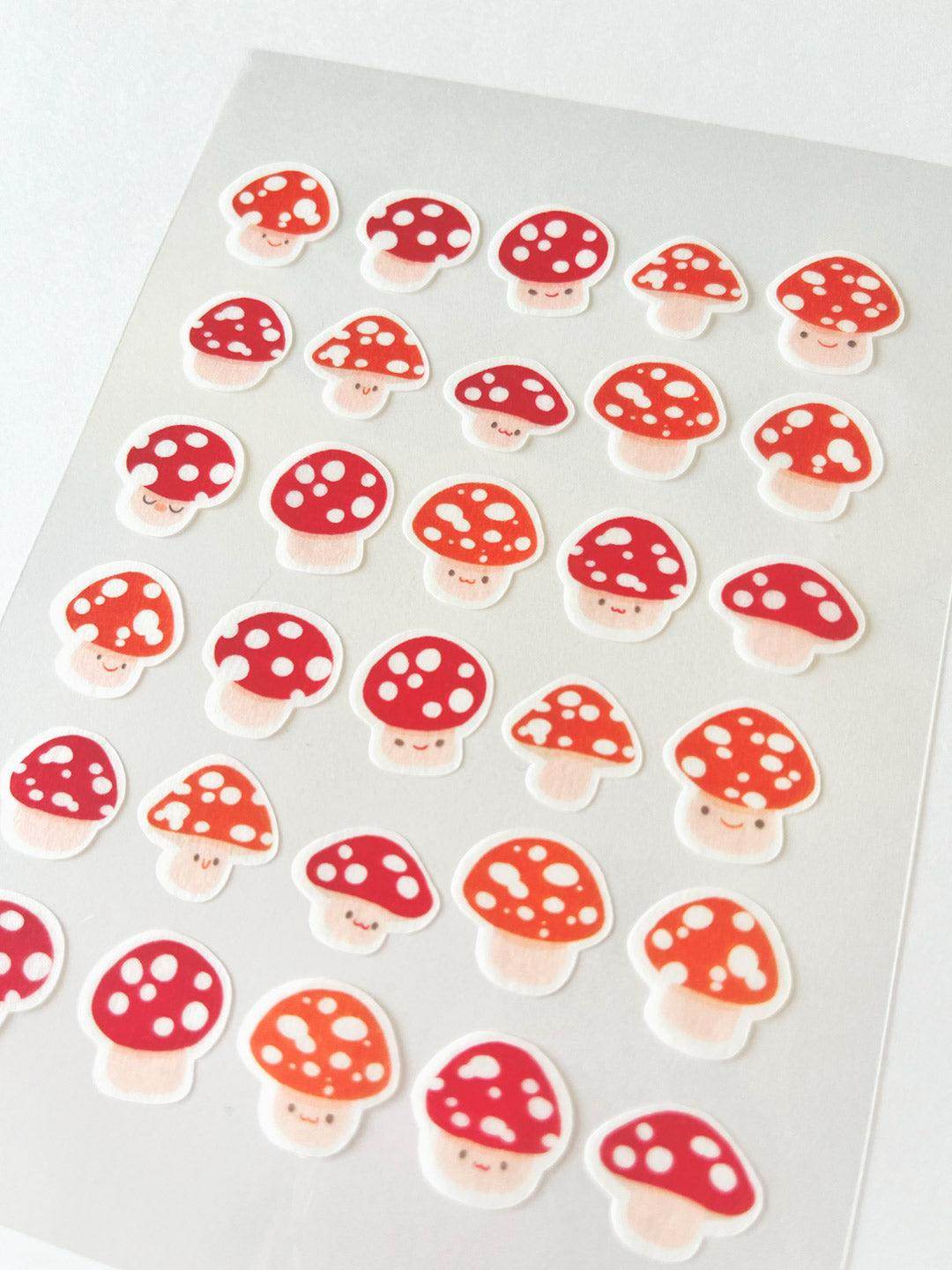 A6 Washi Stickers | Toadstools - Jessthechen