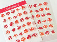 A6 Washi Stickers | Toadstools
