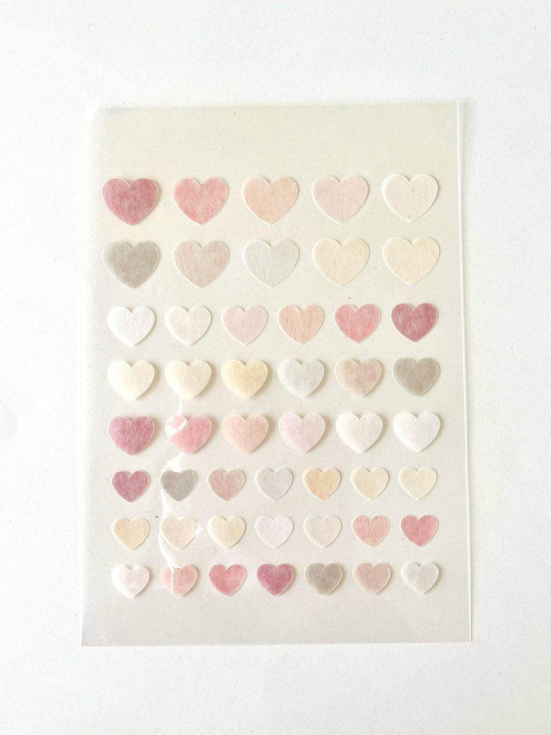 A6 Washi Stickers | Warm Hearts - Jessthechen
