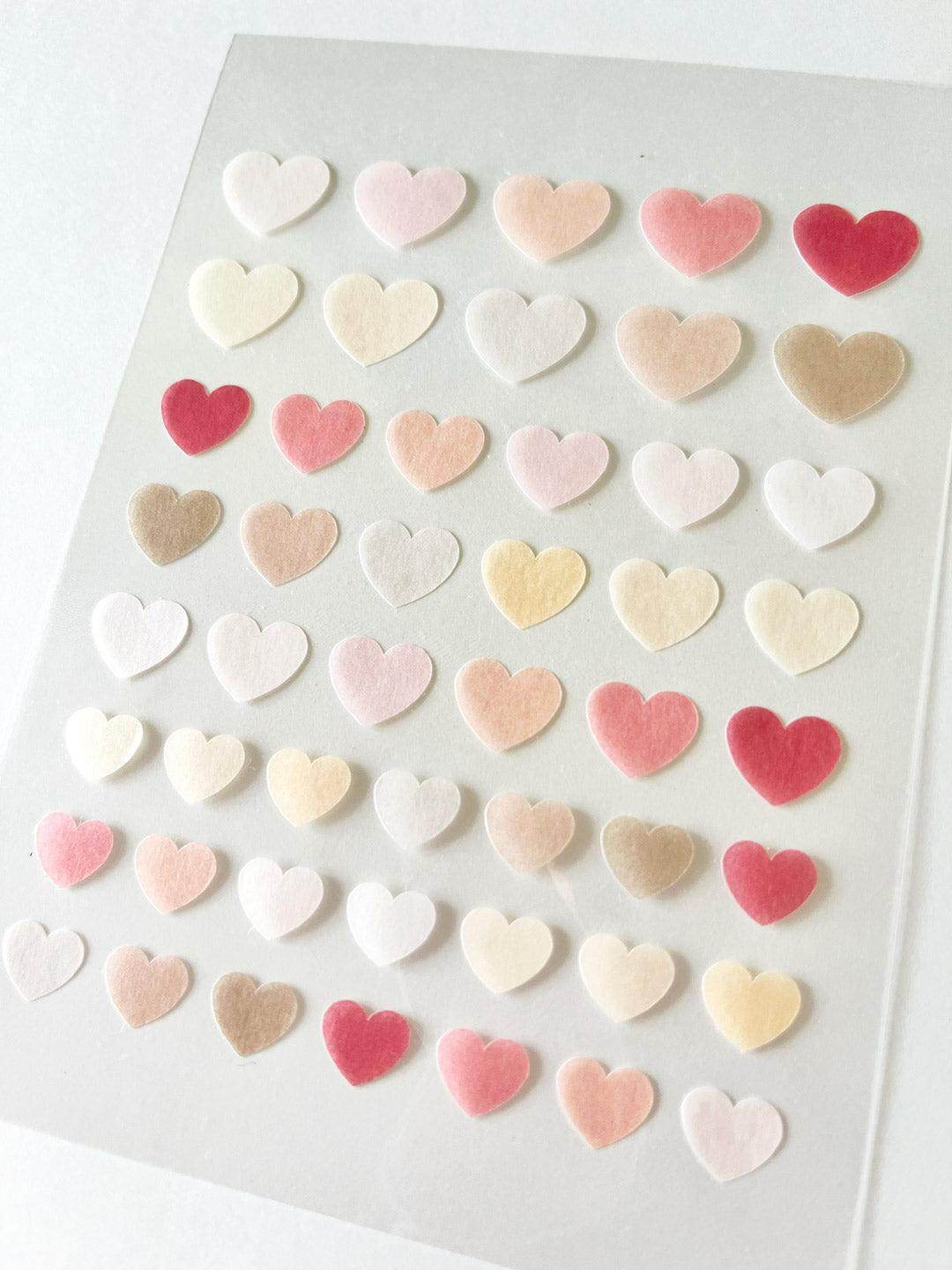 A6 Washi Stickers | Warm Hearts - Jessthechen