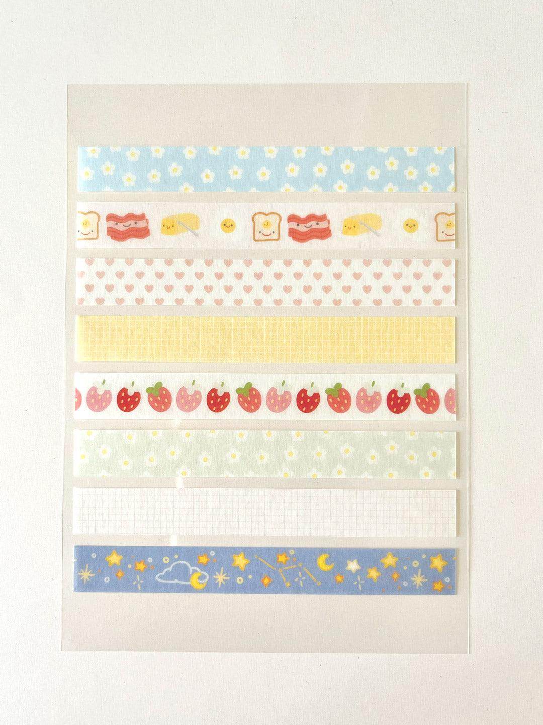A6 Washi Stickers | Decorative Tape Strips - Jessthechen
