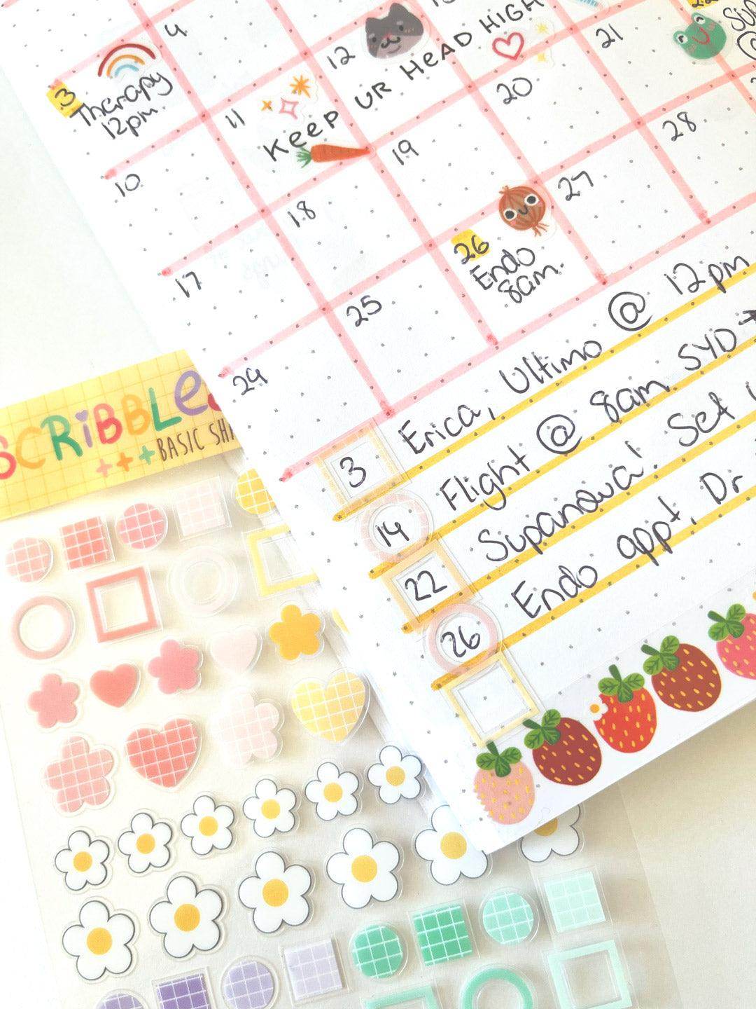 Planner Basic Stickers | Scribbles Medley - Jessthechen