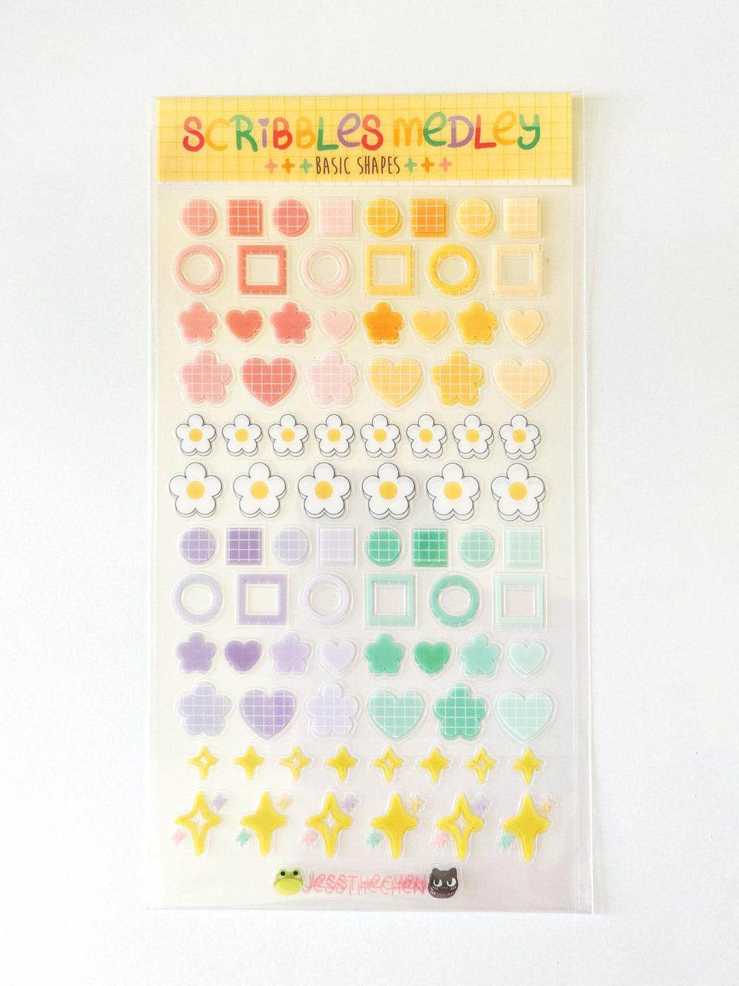 Planner Basic Stickers | Scribbles Medley - Jessthechen