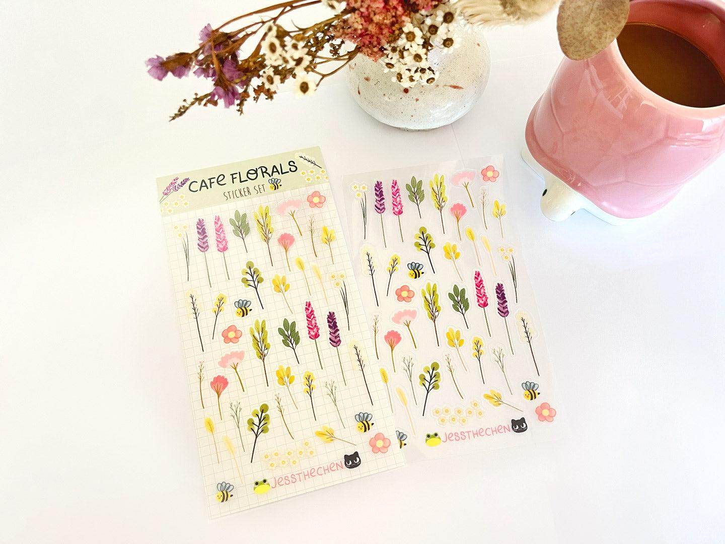 Planner & Calendar Stickers | Cafe Florals - Jessthechen