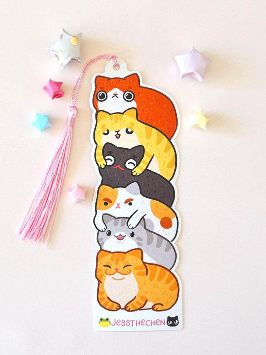 Double-Sided Bookmark | Charming Cats - Jessthechen