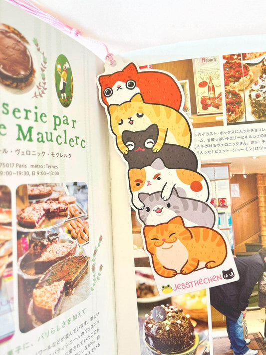 Double-Sided Bookmark | Charming Cats - Jessthechen