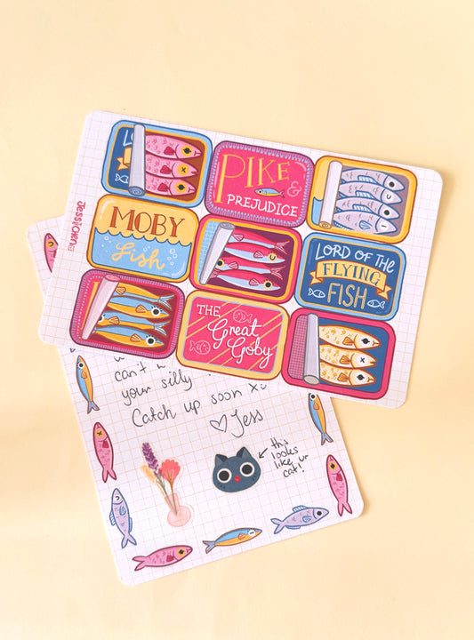 Double-Sided Postcard Print | Sardines