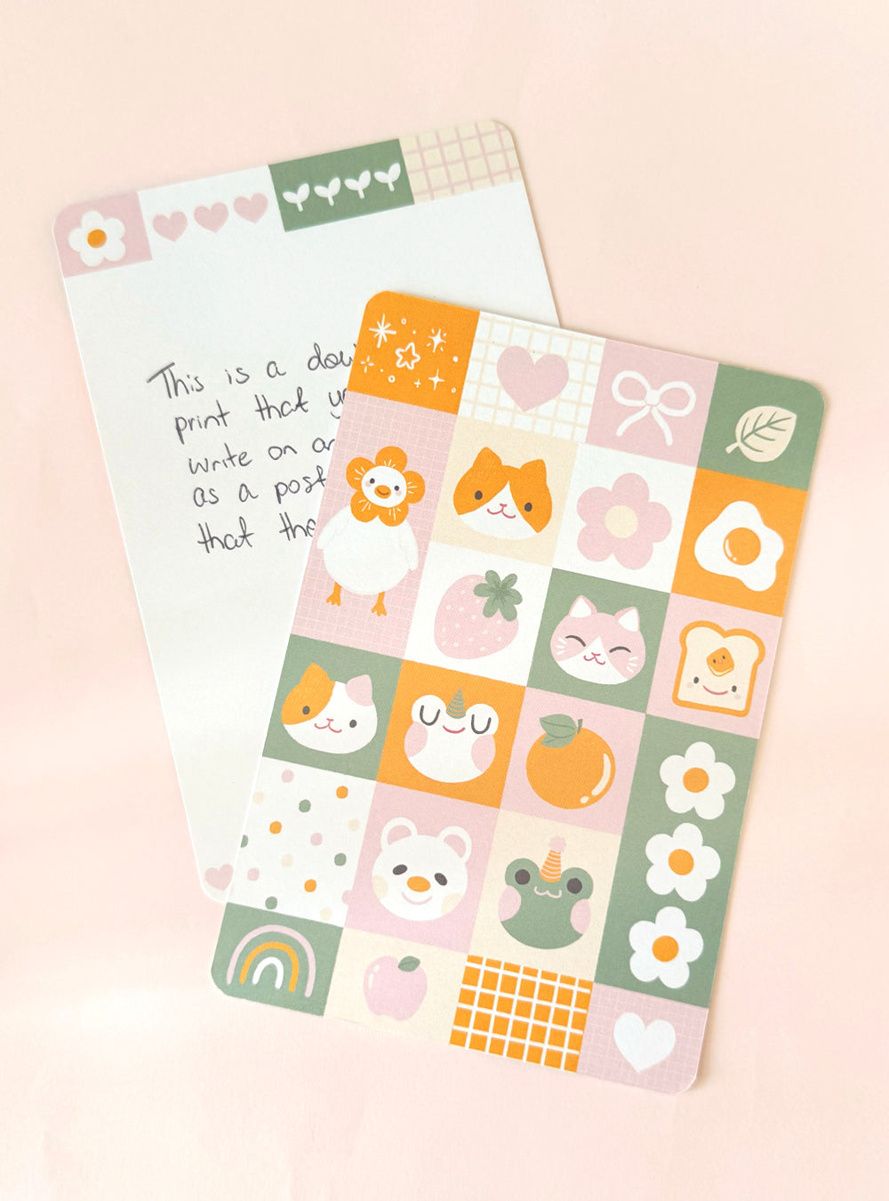 Double-Sided Postcard Print | Tangerine Dreams