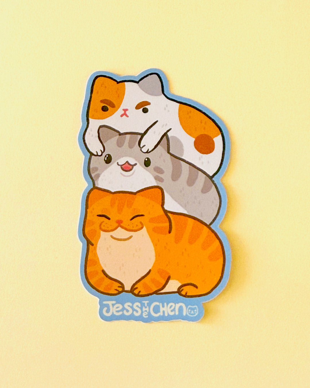 Cat Stack Vinyl Sticker