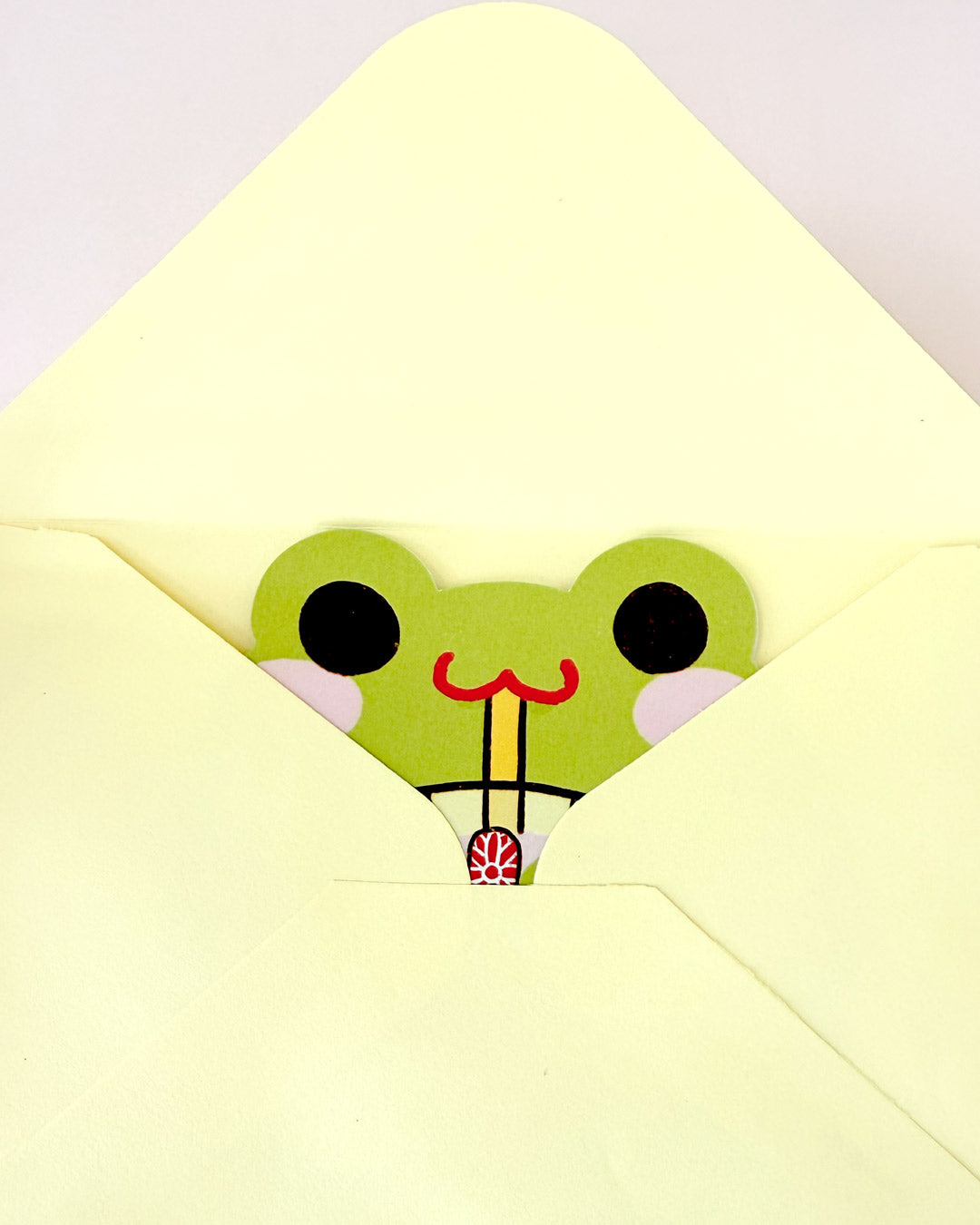 Jess The Chen frog greeting card in envelope