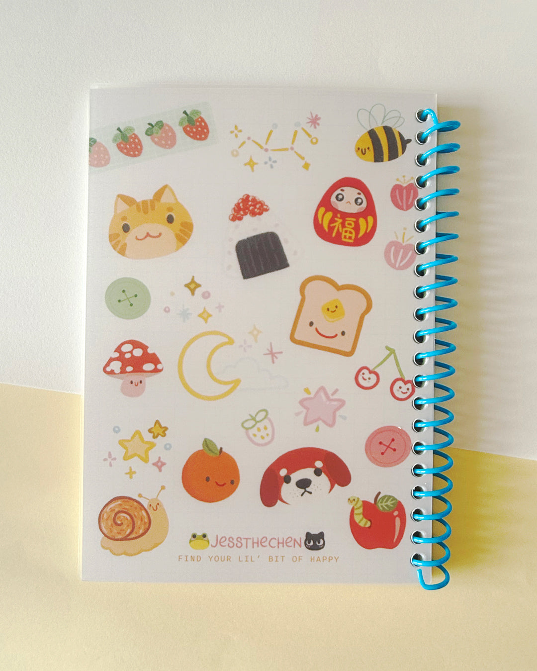 A5 Reusable Sticker Book | Spiral Bound Sticker Storage