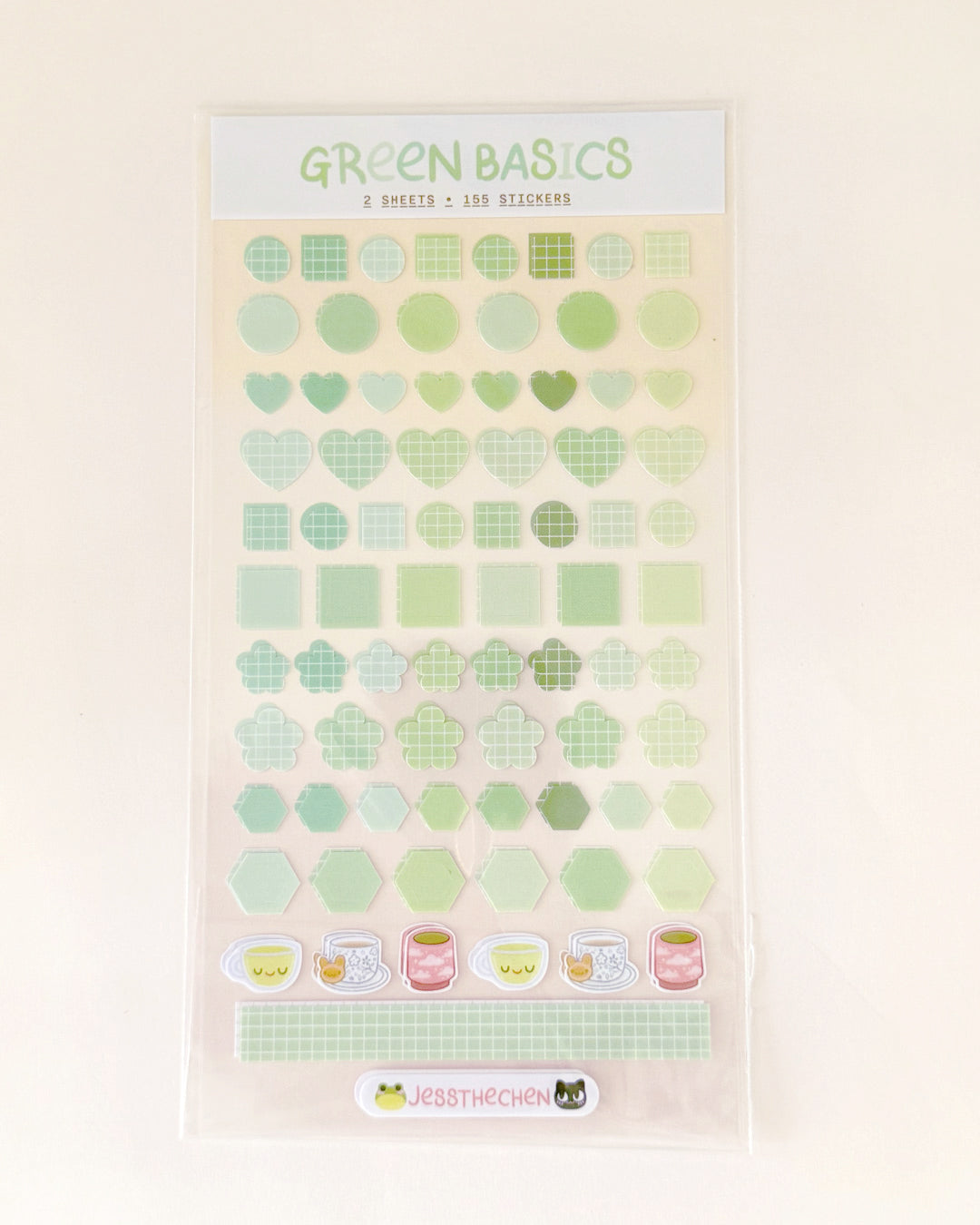 Planner Basic Stickers | Green