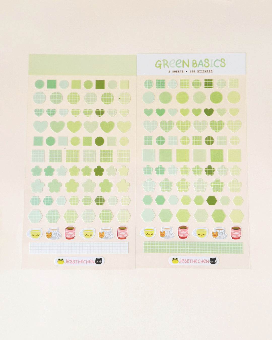 Planner Basic Stickers | Green
