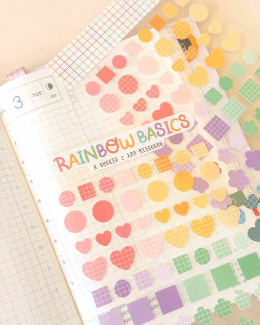 Planner & Calendar Stickers | Rainbow Basics