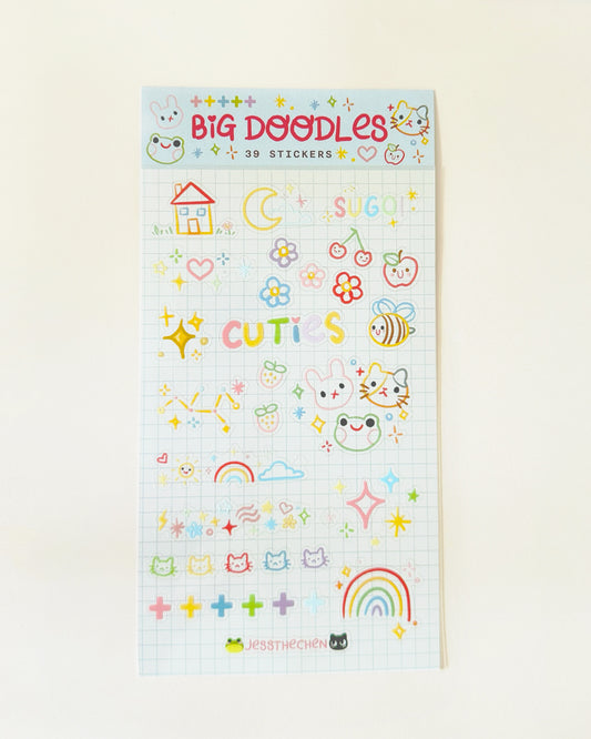 Jess The Chen Big Doodles sticker sheet