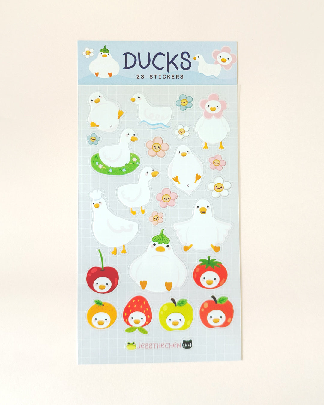 Cute duck stickers by Jess The Chen