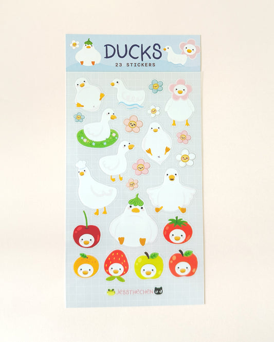 Cute duck stickers by Jess The Chen