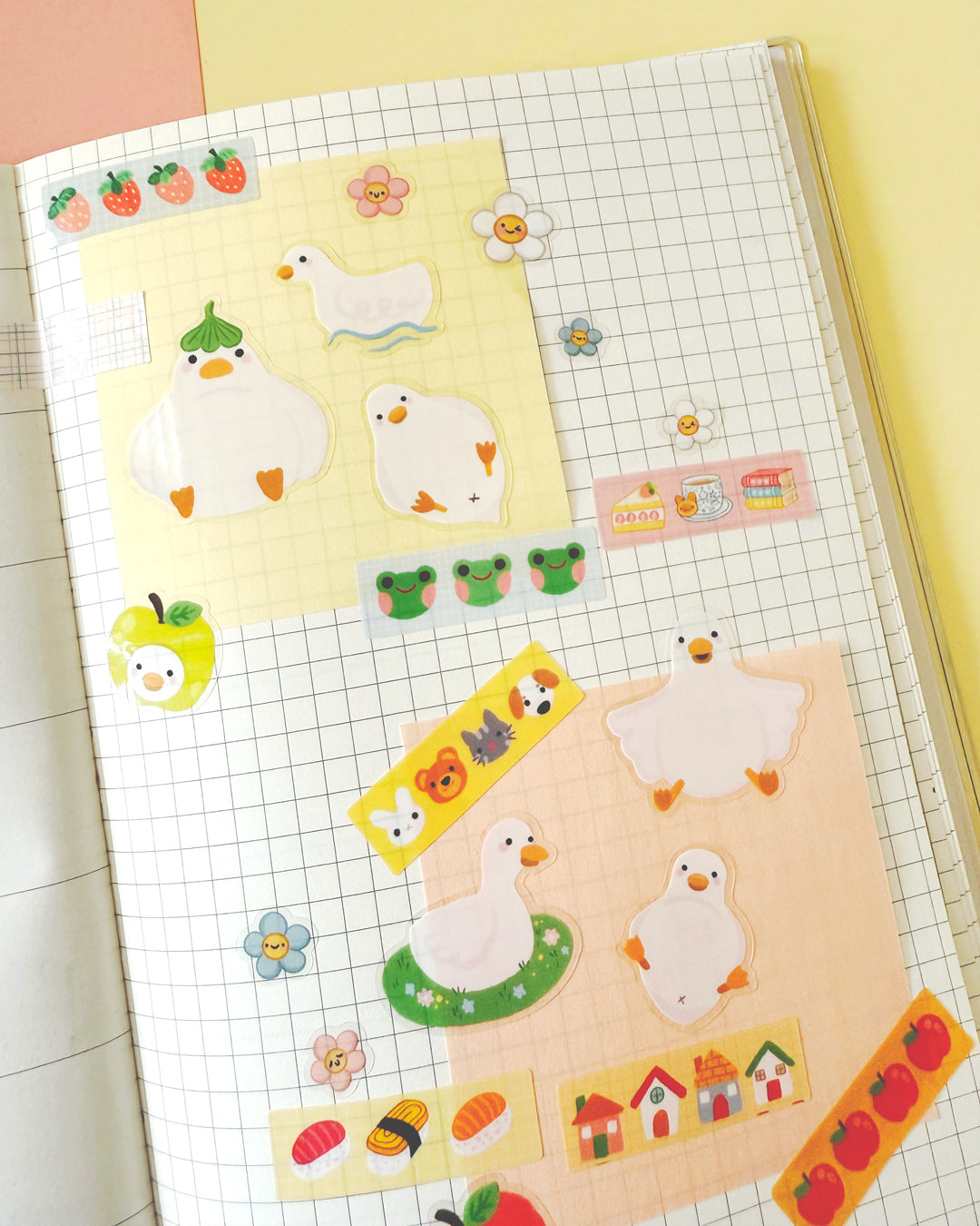 Web Jess The Chen duck stickers on notebook