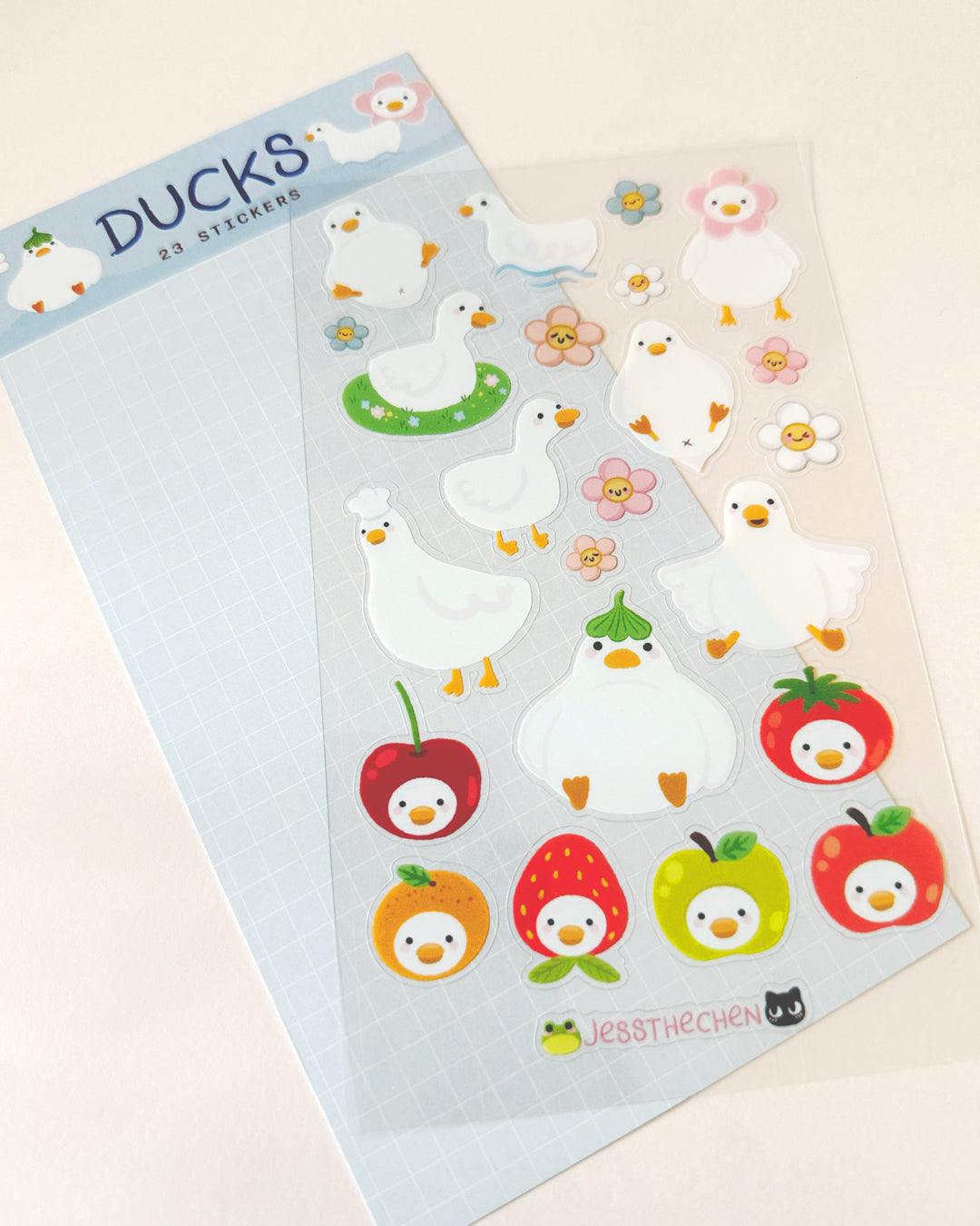 JessTheChen duck stickers sheet
