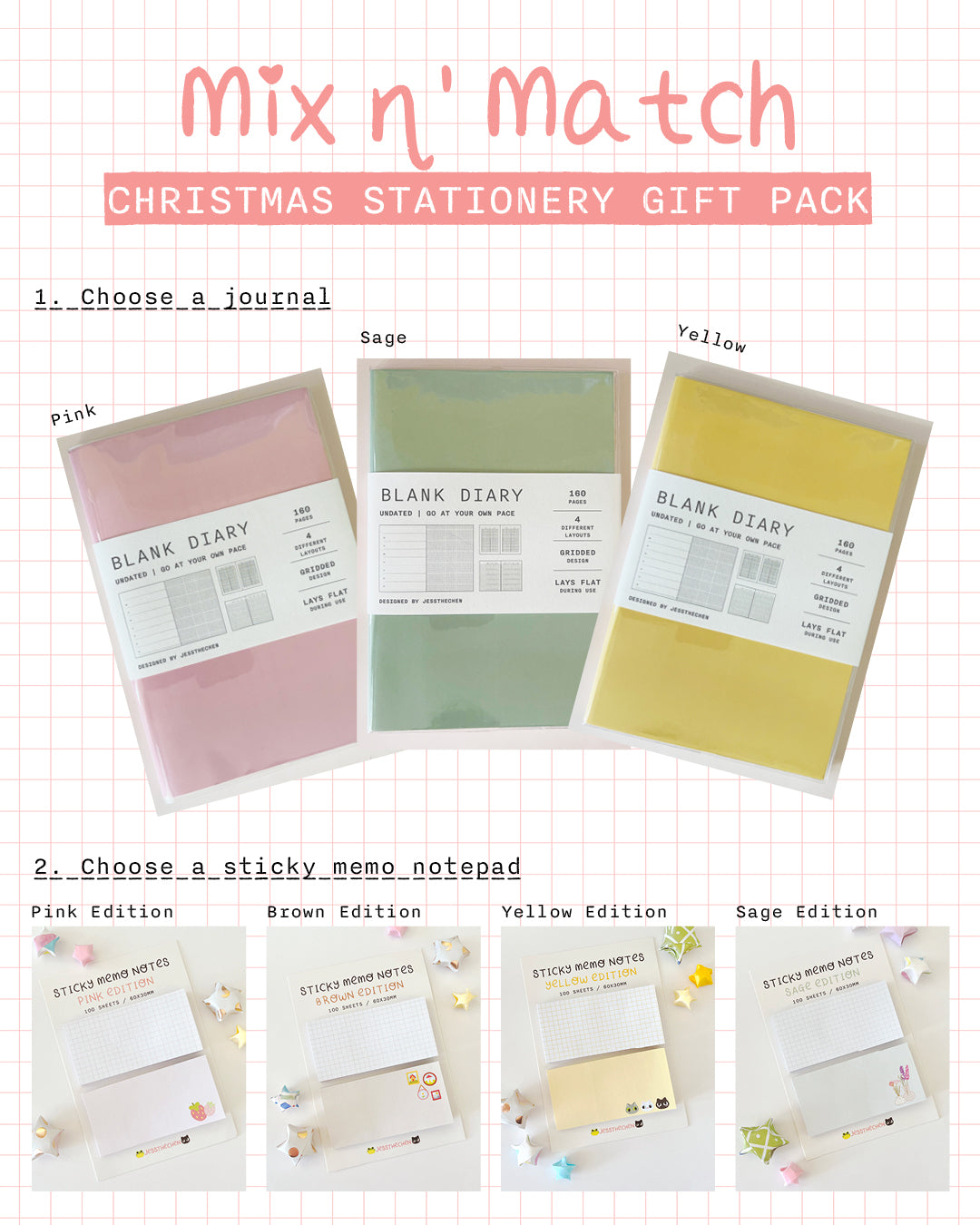 Christmas Bullet Journalling Starter Stationery Gift Pack