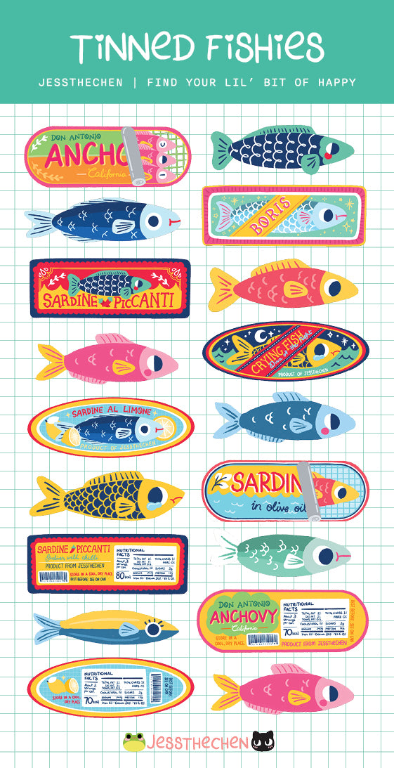 Planner & Calendar Stickers | Tinned Fish