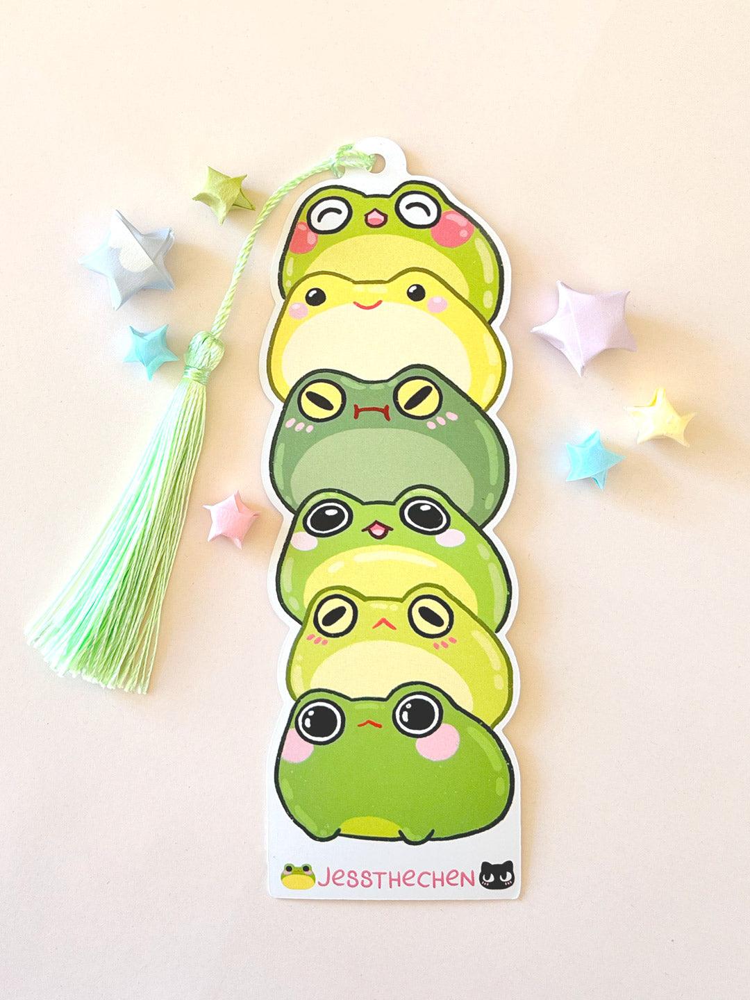 Playful Frog Stack Bookmark - Jessthechen