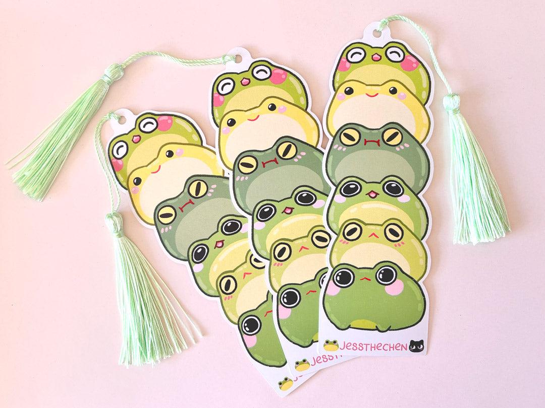 Playful Frog Stack Bookmark - Jessthechen