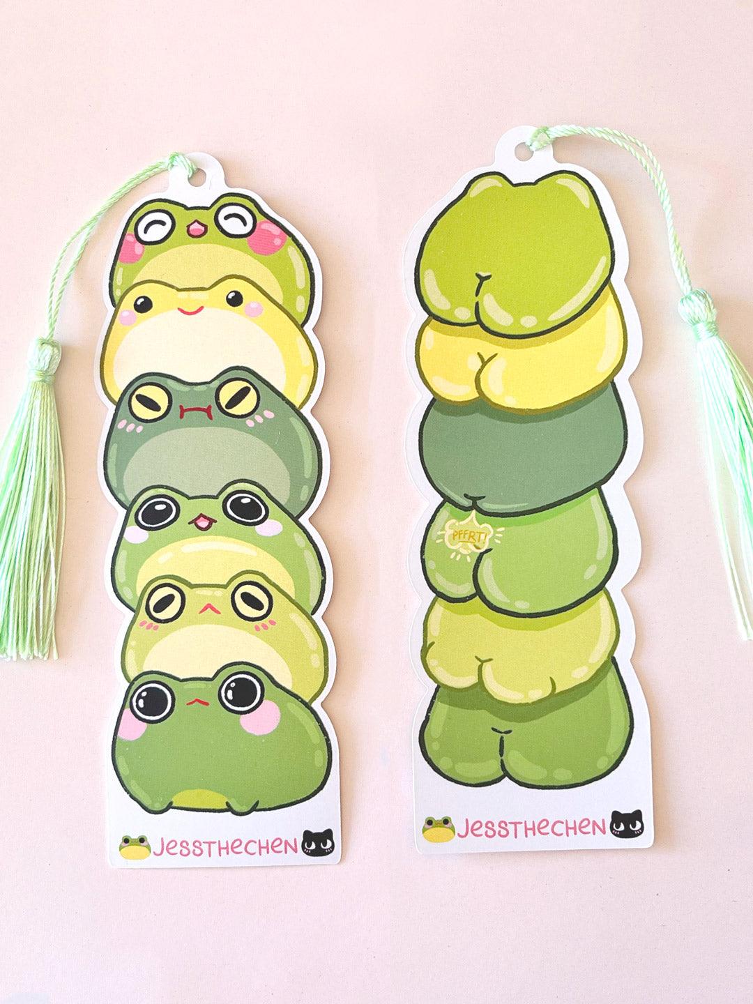 Playful Frog Stack Bookmark - Jessthechen