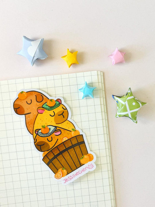 Vinyl Sticker – Capybara Stack - Jessthechen