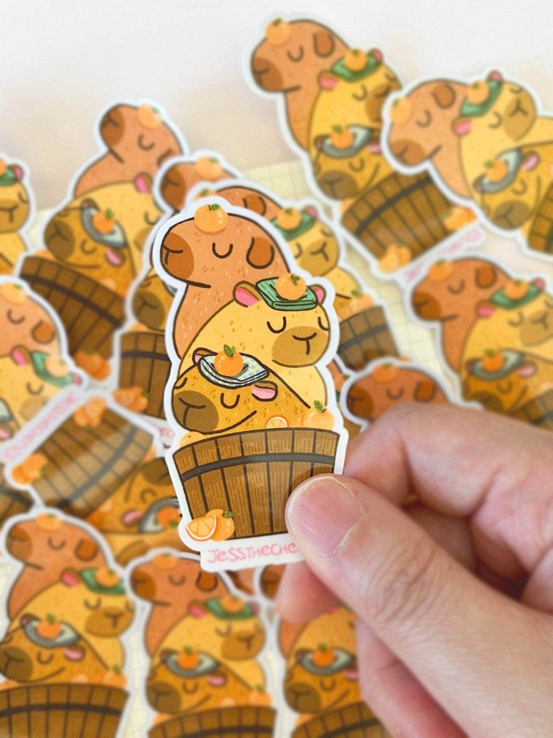 Vinyl Sticker – Capybara Stack – Jessthechen