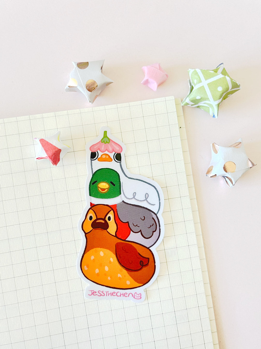 Vinyl Sticker – Duck Stack - Jessthechen