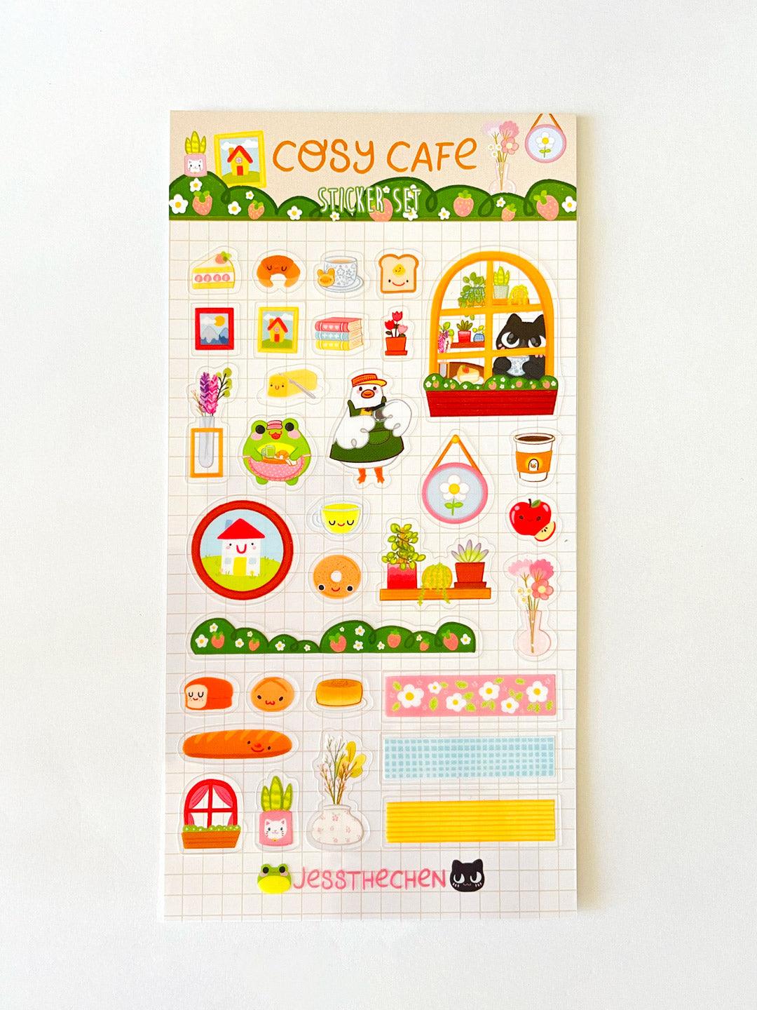 Cosy Cafe Journal Stickers - Jessthechen